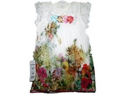 Beyaz * elegancka sukienka w kwiaty - 68 cm