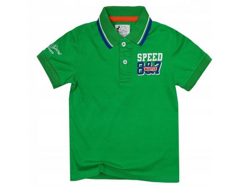 Bluzka polo speed master r 16 - 164/170 cm green