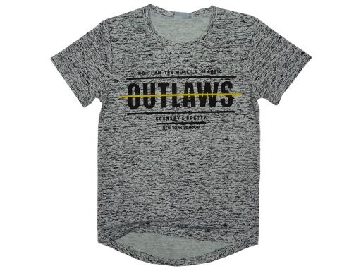 Bluzka t-shirt fit outlawas 8 ok. 122/128 grey