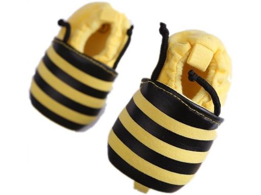 Buciki - mięciutkie paputki pszczółka 6-9 m 2*