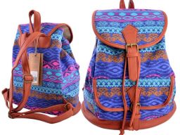 Plecak patio fiesta blue tribal vintage promocja