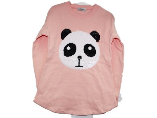 Atabay* bluza bluzka panda magiczne cekiny 10-11 l