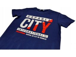 T-shirt koszulka city style r 12 - 146/152 navy