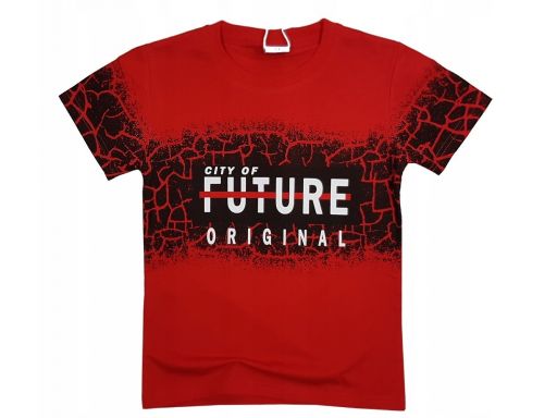 T-shirt koszulka future r 8 -122/128 cm red