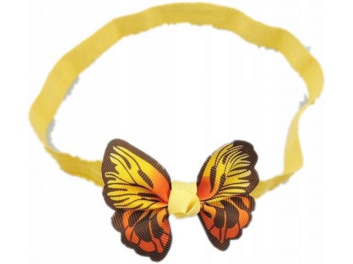 Urocza opaska kolorowy motylek od 36 cm*
