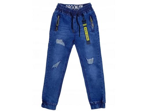 Spodnie jeans joggery remix r 8 - 122/128 cm