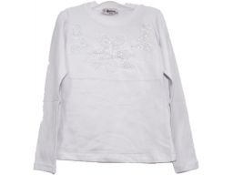 Atabay* -piękna biała bluzka cyrkonie- 9-10 l 140