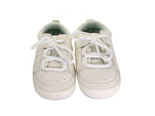 Przepiękne białe buciki - 6-9 m-cy (12) *