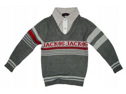 Sweterek wyjściowy jack46 8 ok. 122/128 cm grey