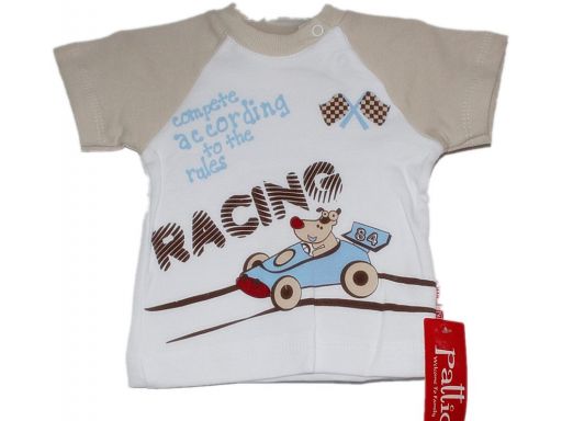 Pattic* - bluzeczka dla chłopca wyścigi - 68 cm
