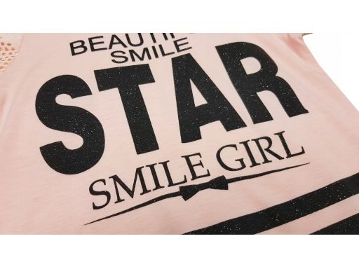 Bluzka smile girl r 4 - 98/104 cm rose