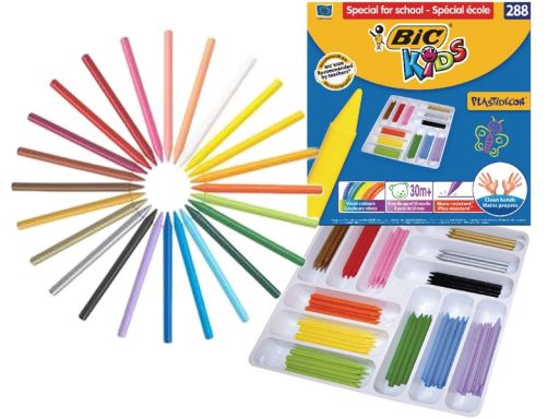 Chs kredki bic plastidecor 288 szt zestaw e-250