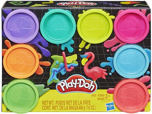 Play doh ciastolina zestaw 8 neonowych kolorów