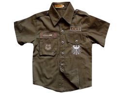 Kako~nowa koszula military solider 8 ok.122 brown