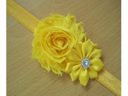 Urocza opaska roczek urodziny szyfon atłas 36 cm*