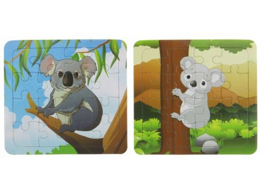 Układanka puzzle 16 el. koala kolorowanka