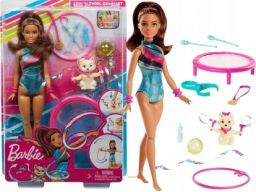 Barbie zestaw lalka gimnastyczka z pieskiem ghk24