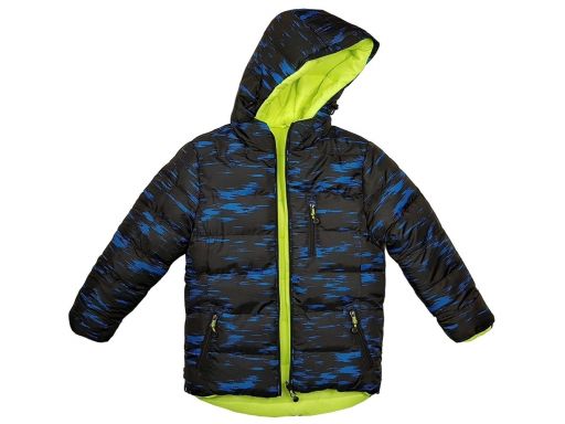 Zimowa pikowana kurtka nord husky r 134 cm blue