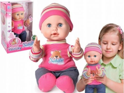 Lalka natalia interaktywna klaszcząca bobas