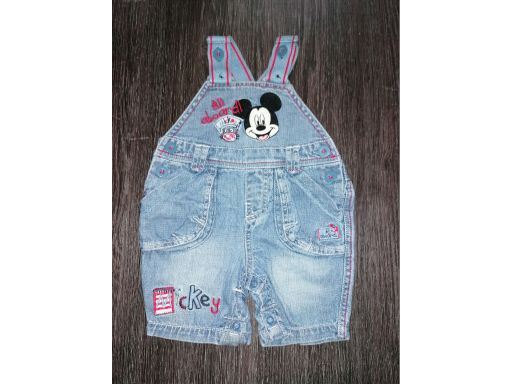Disney spodnie jeansowe ogrodniczki r.62 *7104