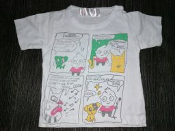 Fox bluzka koszulka z komiksem r.56 ubranka *7108