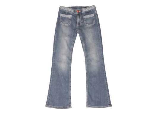 H&m denim spodnie jeansy regulacja r.122 | *4534
