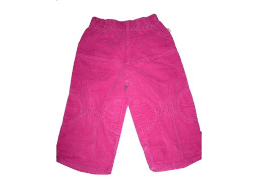 Spodnie welurkowe różowe dziecięce r.86 *5971
