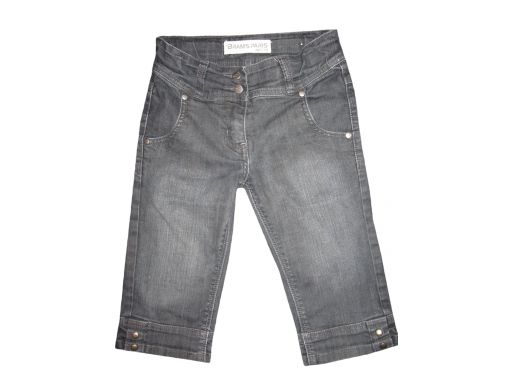 Bermudy spodenki jeans z regulacją r.128 | *4609