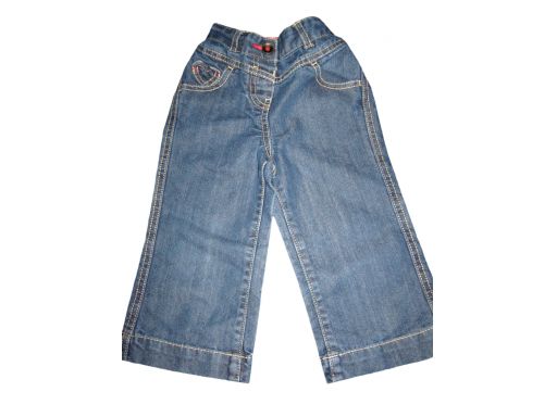 Spodnie jeansy z regulacją serduszka r.92 *3955