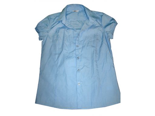 Bhs bluzka koszula niebieska klasyczna r.152 | *4795
