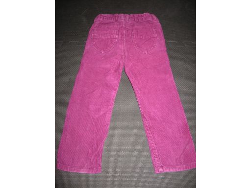 H&m spodnie sztruksowe z regulacją r.98 *6119
