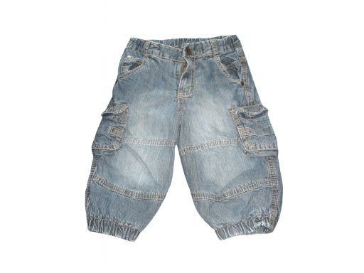 H&m logg spodnie bojówki jeansowe r.80 *3047