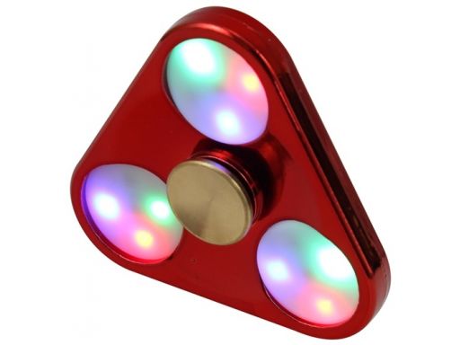 Aluminiowy hand fidget spinner spiner led świecący