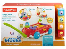 Fisher price ruchome klocki przyczepka wózek cfm97