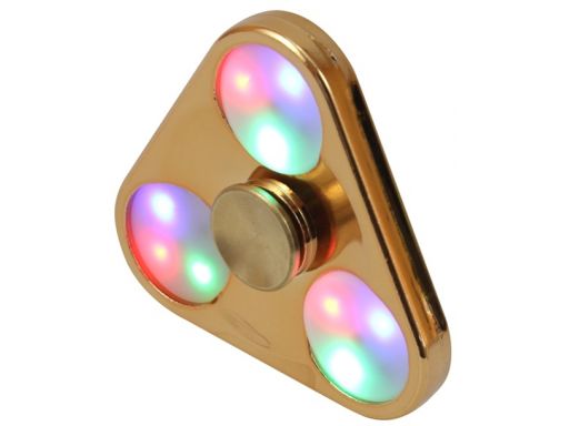 Aluminiowy hand fidget spinner spiner led świecący