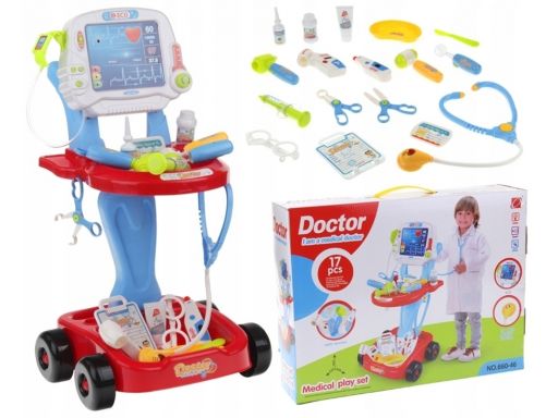 Wózek lekarski dla dzieci zestaw lekarza doktor