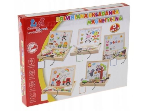 Tablica magnetyczna kredowa 2w1 96 elementów