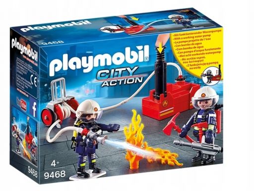 Klocki playmobil strażacy z gaśnicą 9468