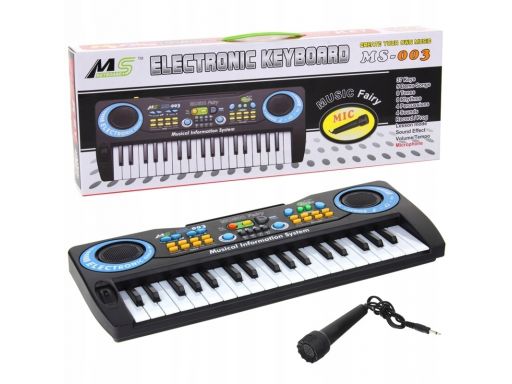 Keyboard organy pianinko z mikrofonem dla dzieci