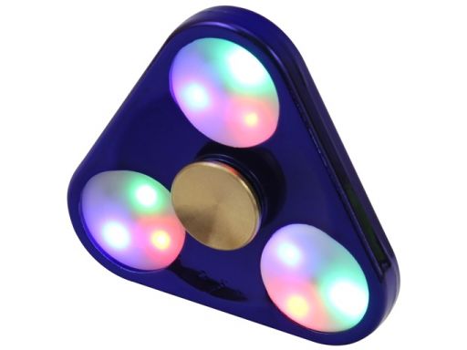 Aluminiowy hand fidget spinner spiner led świecący