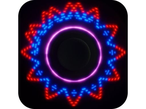 Oryginalny hand fidget spinner spiner led świecący