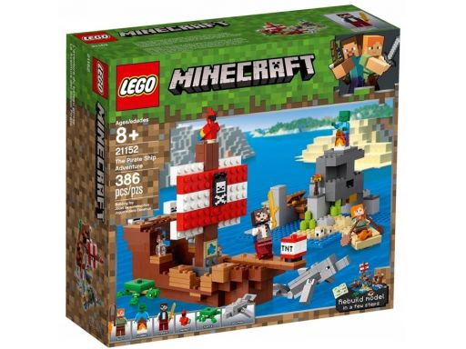 Lego minecraft przygoda na statku pirackim 21152