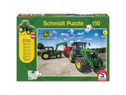 John deere puzzle ciągnik siku schmidt 150 element