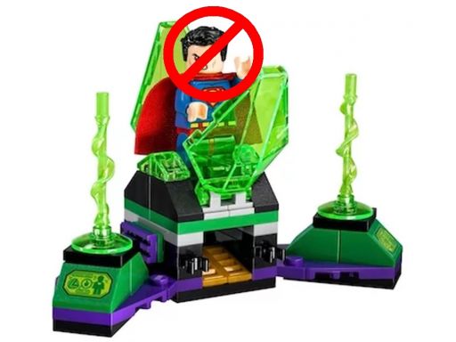 Lego dc kryptonitowe więzienie cela z 76096