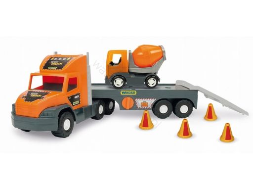 Super tech truck laweta +śmieciarka wader samochód
