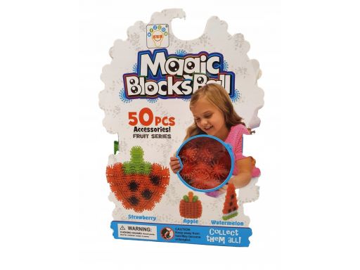 Klocki rzepy przestrzenne 50 el. magic blocks ball