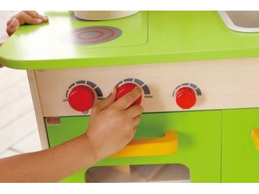 Kuchnia zielona drewniana hape-3100 dla dzieci hit