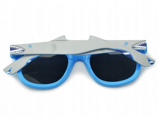 Dziecięce okulary polaryzacyjne nerdy rekin blue