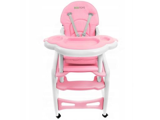 Krzesełko do karmienia ecotoys 2w1 stolik + fotel