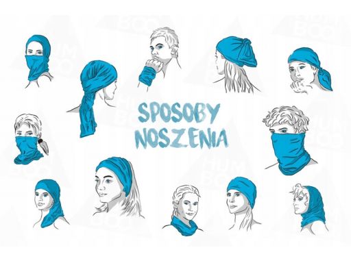 Komin dziecięcy ocieplany polar szal chusta snow